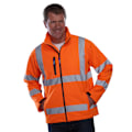 Miniatyrbild 2 av 2: Yoko Unisex Vuxen Hög Synlighet Mjuk Skaljacka 3XL Orange Orange 3XL