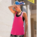 Miniatyrbild 5 av 5: Skinni Fit Dam/Dam Fashion Träning Sleeveless Väst 2XL Neon Rosa Neon Pink 2XL