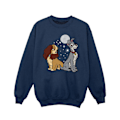 Miniatyrbild 1 av 3: Disney Flickor Lady Och Lufsen Månskens Sweatshirt 7-8 År Marinblå Navy Blue 7-8 Years