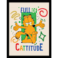 Miniatyrbild 2 av 2: Garfield Full Of Cattitude Inramad Tryck 40cm x 30cm Flerfärgad Multicoloured 40cm x 30cm