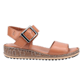 Miniatyrbild 3 av 4: Hush Puppies Dam/Damer Ellie Läder Bred Sandaler 4 UK Tan Tan 4 UK