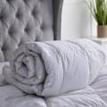 Miniatyrbild 2 av 4: Belledorm Hotel Suite Ankdunstäcke Dubbel Vit White Double