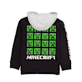 Miniatyrbild 2 av 3: Minecraft Boys Creeper Hoodie 7-8 år Svart/Grå/Grön Black/Grey/Green 7-8 Years