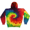Miniatyrbild 1 av 3: Colortone Unisex Regnbåge Tie Dye Pullover Hoodie S Regnbåge Rainbow S