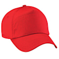 Miniatyrbild 1 av 5: Beechfield Unisex Original 5-Panel Baseballkeps i enfärgad design, One Size Bright Red One Size