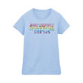 Miniatyrbild 1 av 3: Netflix Dam/Kvinnor Stranger Things Rainbow Dot Logo Bomull T-shirt Baby Blue M