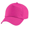 Miniatyrbild 3 av 3: Beechfield Unisex Original 5-Panel Baseballkeps i enfärgad design, One Size Fuchsia One Size