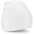 Miniatyrbild 2 av 2: Beechfield Plain Basic Knitted Winter Beanie Hat One Size White White One Size