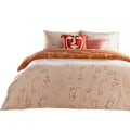 Miniatyrbild 1 av 5: Furn Kindred Abstract Påslakan Set King Apricot Apricot King