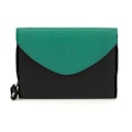 Miniatyrbild 1 av 4: Eastern Counties Leather Una Colour Block Läderplånbok One Size Black/Jade One Size