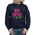 Miniatyrbild 3 av 6: National Lampoon's Christmas Vacation Herr Kiss My Ass Sweatshirt Navy Blue L