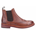 Miniatyrbild 3 av 4: Cotwold herr Siddington läder elastiska dress boots 11 UK Br Brown 11 UK