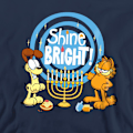 Miniatyrbild 4 av 5: Garfield Unisex Vuxen Shine Bright For Hanukkah Odie Sweatshirt Navy M