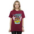 Miniatyrbild 2 av 3: Scooby Doo Dam/Damer Mystery Machine Bomull Boyfriend T-Shi Burgundy M