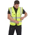 Miniatyrbild 4 av 4: Yoko Hi-Vis Premium Executive/Manager Väst / Jacka S Hi-V Hi-Vis Yellow S