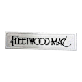 Miniatyrbild 2 av 2: Fleetwood Mac Vävd Textlogotyp Stryk-på-lapp En Storlek Vit/Svart White/Black One Size