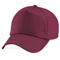 Miniatyrbild 3 av 3: Beechfield Unisex Original 5-Panel Baseballkeps i enfärgad design, One Size Burgundy One Size