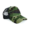 Miniatyrbild 1 av 2: Beechfield Retro Camouflage Snapback Trucker Cap One Size Jungl Jungle Camo One Size