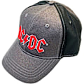 Miniatyrbild 1 av 4: AC/DC Unisex Vuxen Tvåfärgad Logotyp Baseballkeps One Size Charcoal Charcoal Grey/Black/Red One Size