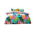 Miniatyrbild 1 av 2: Furn Coralina Palm Leaf Påslakanset Enkelsäng Flerfärgad Multicoloured Single