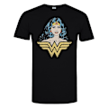 Miniatyrbild 1 av 6: Wonder Woman Dam T-shirt i bomull för kvinnor/damer, storlek L, svart Black L