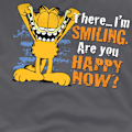 Miniatyrbild 4 av 5: Garfield Herr T-shirt med leende S Kolgrå Charcoal S
