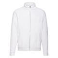 Miniatyrbild 1 av 3: Fruit of the Loom Mens Classic Plain Sweat Jacket XL Vit White XL