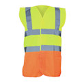 Miniatyrbild 1 av 2: Yoko Unisex Premium Hi-Vis Väst / Jacka 3XL Hi Vis Y Hi Vis Yellow/Orange 3XL