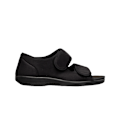 Miniatyrbild 3 av 3: GBS Brompton Touch Fastening Open Toe Slipper / Slippers 39 EUR Black 39 EUR