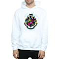 Miniatyrbild 3 av 5: Harry Potter Neon Hogwarts Crest Hoodie S Vit White S