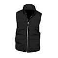 Miniatyrbild 1 av 2: WK. Designad för att fungera Herr Quiltad Hel Dragkedja Bodywarmer/Gilet 4XL Black 4XL