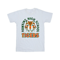 Miniatyrbild 1 av 3: Netflix Girls Stranger Things Hawkins Arch Tiger Bomull T-shirt White 7-8 Years