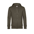 Miniatyrbild 1 av 2: B&C Herr King Zipped Hooded Sweat XS Khaki Khaki XS