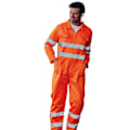 Miniatyrbild 2 av 2: Yoko Unisex Vuxen Polycotton Hi-Vis Overall L Orange Orange L