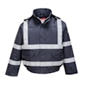 Miniatyrbild 1 av 2: Portwest Bizflame Regnjacka Bomber Herr 4XL Marinblå Navy 4XL