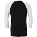 Miniatyrbild 2 av 3: Canvas Unisex Vuxen 3/4 Ärms Baseball T-Shirt S Svart/Vit Black/White S