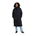 Miniatyrbild 3 av 4: Animal Dawlish Recycled Longline Padded Jacket för Kvinnor/Dam 6 Black 6 UK