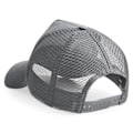 Miniatyrbild 2 av 3: Beechfield Herr Halv Mesh Trucker Cap / Huvudbonad (2-pack) På Graphite Grey/Graphite Grey One Size