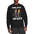 Miniatyrbild 5 av 5: Beavis & Butthead Unisex Vuxen Trummor Gitarr & Död Sweatshirt Black XL