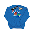 Miniatyrbild 1 av 5: National Lampoon's Christmas Vacation Herr Yule Crack Up Sweatshirt Royal Blue S