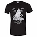Miniatyrbild 1 av 2: Moomin Unisex Vuxenblommor Japansk T-shirt XXL Svart Black XXL