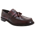 Miniatyrbild 1 av 3: Roamers Mens Toggle Saddle Hi-Shine Läder Loafers 10 UK Oxblo Oxblood 10 UK