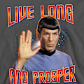 Miniatyrbild 3 av 5: Star Trek: The Original Series Unisex Vuxen Live Long and Prosper Charcoal M