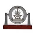 Miniatyrbild 3 av 4: Wm.Widdop Mantel Clock Skeletturverk Strålkastarstil En Silver One Size