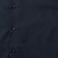 Miniatyrbild 3 av 6: Russell Collection Herr Långärmad Poly-Cotton Easy Care Skräddarsydd Poplin Skjorta French Navy L
