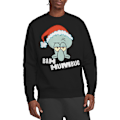 Miniatyrbild 5 av 5: SvampBob Fyrkant Unisex Vuxen Bah Humbug Bläckvard Jul Black XXL