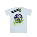 Miniatyrbild 1 av 5: Beetlejuice Dam/Damer Blekt Pose Bomull Pojkvän T-shirt M White M