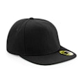 Miniatyrbild 1 av 3: Beechfield Original Flat Peak Snapback Cap One Size Svart/Svart Black/Black One Size
