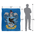 Miniatyrbild 5 av 6: Harry Potter Ravenclaw Broderat Vapen Filt One Size Multicol Multicoloured One Size