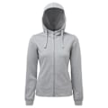 Miniatyrbild 1 av 3: TriDri Dam/Dam Spun Dyed Full Zip Hoodie M Grå Melange Grey Melange M